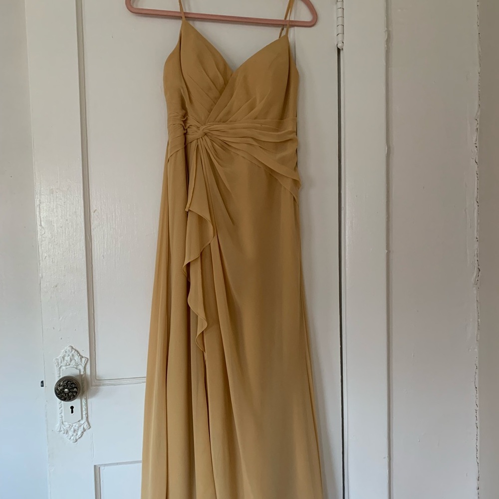 Azazie Gold Bridesmaid Dress